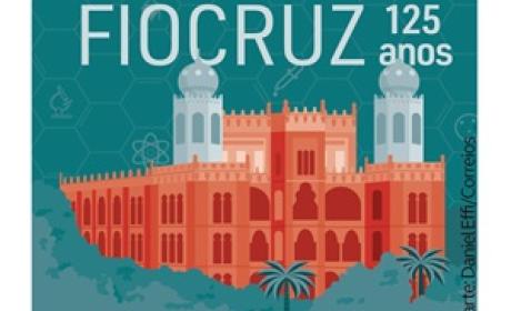 Selo 125 anos da Fiocruz 