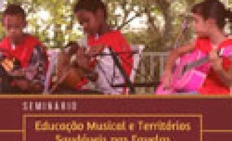 Imagem: Cooperação Social da Fiocruz Três crianças tocando violão