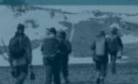 Imagem: divulgação Pesquisadores na Antártica