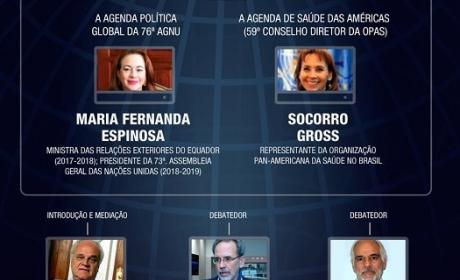 Foto: Divulgação Seminário sobre saúde global e diplomacia da saúde discute pandemia e agendas da ONU e Opas
