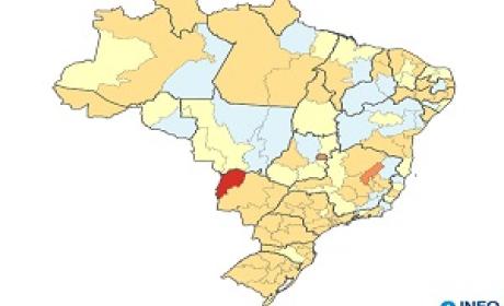 Imagem: Divulgação InfoGripe Mapa do Brasil