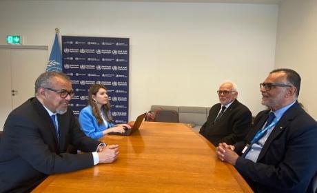 Tedros Adhanom recebe comitiva da Fiocruz em Genebra