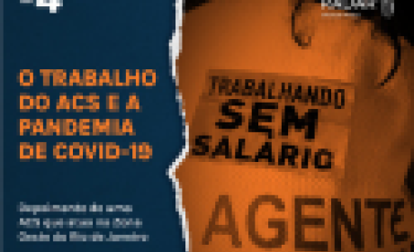 capa do episódio 4 do podcast radar saúde favela imagem traz o título do episódio quatro do podcast e uma imagem do uniforme desses trabalhadores.