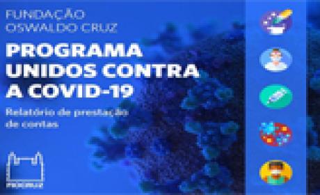 Capa do relatório do programa Unidos Contra a Covid-19
