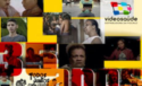 Imagem: Icict Mosaico com imagens de diversos filmes da VideoSaúde