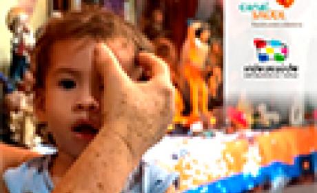 Arte sobre frame do documentário "Rezadores" 