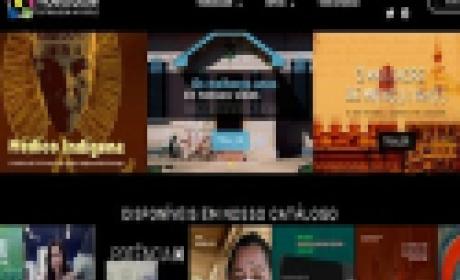 Mosaico com capas de oito filmes da videosaúde
