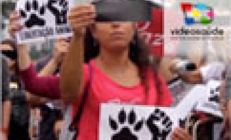 Protesto de ativistas pró-veganismo