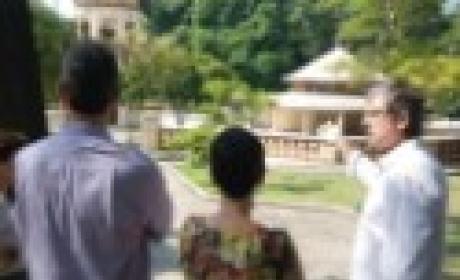 Foto: Divulgação Foto de executivos da Fiocruz e do BNDES com o Pombal ao fundo