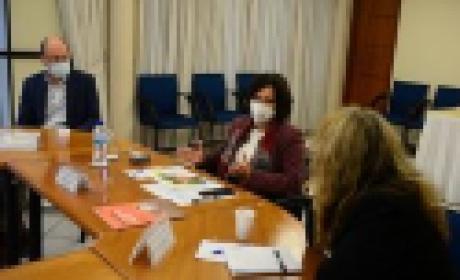 Foto: Peter Iliciev Nísia Trindade em reunião com Melanie Hopkins
