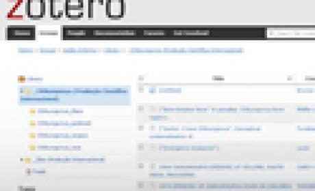 Home do site Zotero