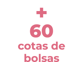 + 60 cotas de bolsas